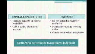 Image result for Capital vs Expense
