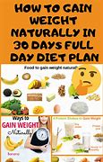 Image result for Diet Chart for Gaining Weight