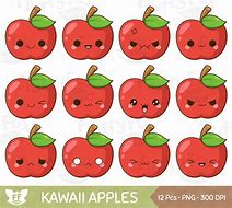 Image result for Kawaii Apple