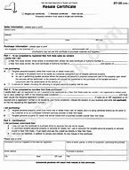 Image result for State of Illinois Resale Certificate
