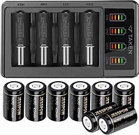 Image result for CR2 Rechargeable Batteries and Charger