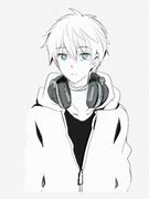Image result for White Hair Anime Boy with Mask