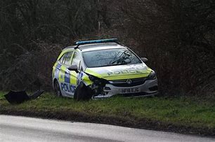 Image result for Smashed Up British Police Car
