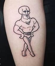 Image result for Handsome Squidward Tattoo