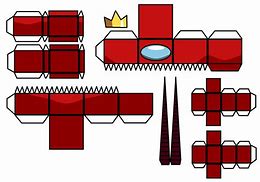 Image result for Red Among Us Papercraft Template