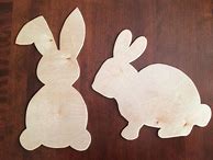 Image result for Wooden Easter Bunny Cut Out