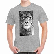 Image result for Lion with Glasses Shirt