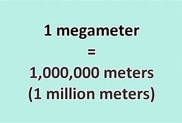 Image result for Mega to Meter