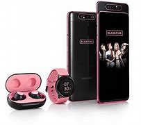 Image result for Black Pink Phone Samsung A80