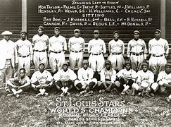 Image result for St. Louis Stars Baseball