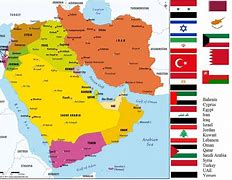 Image result for Middle East Map and Countries