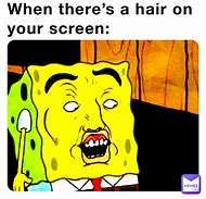 Image result for Hair On Your Screen Meme