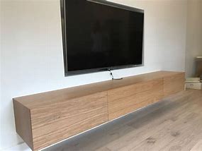 Image result for Wall Mounted TV Unit Wood