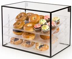 Image result for Donut in Glass Case