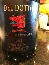 Image result for Del Dotto Pinot Noir Cinghiale