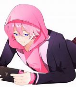 Image result for Emo Anime Boy with Pink Hair