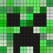 Image result for Minecraft Creeper Perler Bead Pattern