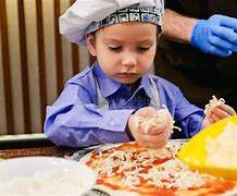 Image result for Kids Cooking Pizza