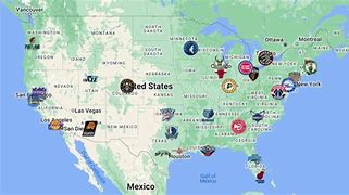 Image result for All 30 NBA Teams Map