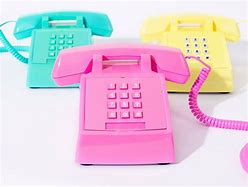 Image result for Telephone Blue White Colour