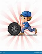 Image result for Rolling Cartoon Tire