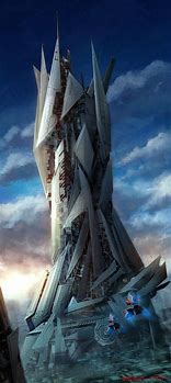 Image result for Futuristic Tower Concept Art
