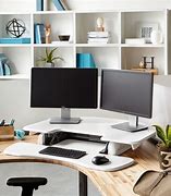 Image result for Dual Monitor Cubicle