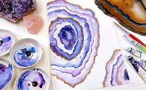 Image result for Amethyst Geode Paintings