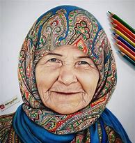 Image result for Old Woman Drawing