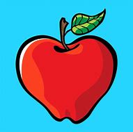 Image result for Cartoon Drawing of Apple