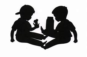 Image result for Little Girl Playing Silhouette
