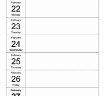 Image result for Blank 5 Week Calendar