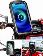 Image result for Motorcycle Phone Holder with USB Charger