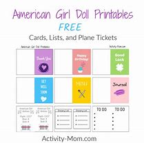 Image result for American Girl Doll Printable Accessories