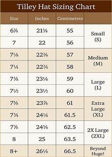 Tilley Hat Sizing