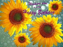 Image result for Happy Birthday Sunflower Clip Art