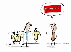 Image result for Boycott Cartoon