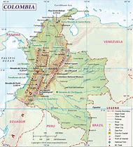 Image result for Colombia Tourist Map