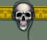 Image result for Black and White Skull with Headphones