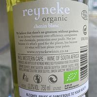 Reyneke Chenin Blanc Organic に対する画像結果