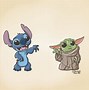 Image result for Stitch with Baby Yoda