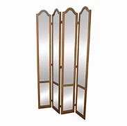 Image result for wooden room dividers with mirrors