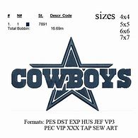 Image result for Dallas Cowboys Star Embroidery Design