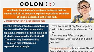 Image result for Colon Punctuation