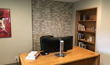 Image result for Wood Accent Wall Home Office