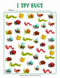 Image result for Free Printable Bug Games