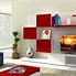 Image result for Red Modern TV Stand