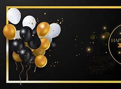 Image result for Happy Birthday Black Gold Banner