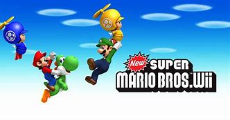 Image result for Newer Super Mario Bros. Wii Title Screen