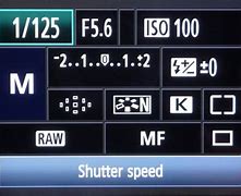 Image result for Shutter Speed Display On Camera